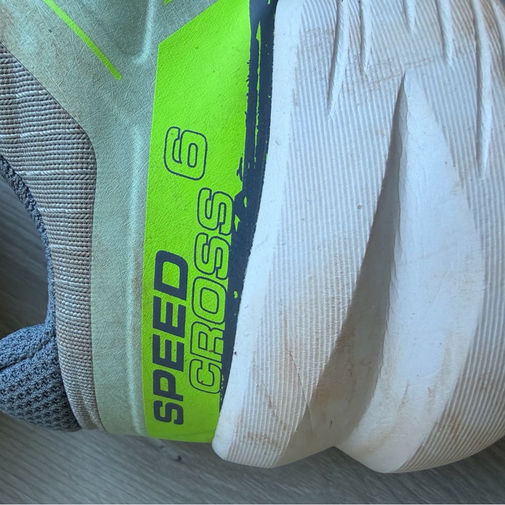 Salomon SpeedCross 6 Green and Gray Trail Running Shoes Size 7 - Picture 8 of 8